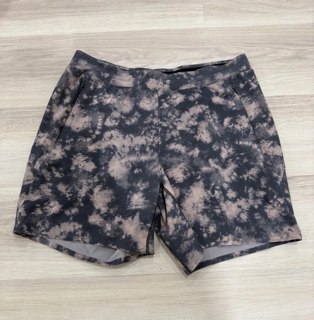 Lululemon Balancer Short 6" Linerless Everlux Mens Size L Intersperse Pink Clay
